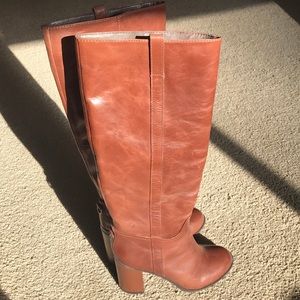 Knee high leather boots